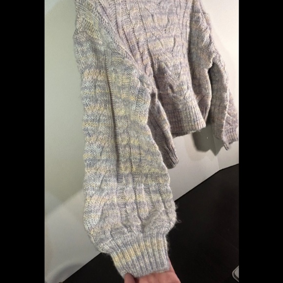 L*Space Ojai Pullover Sweater Cable Chunky Knit Cropped Multicolor Size S - NWT - Picture 8 of 16